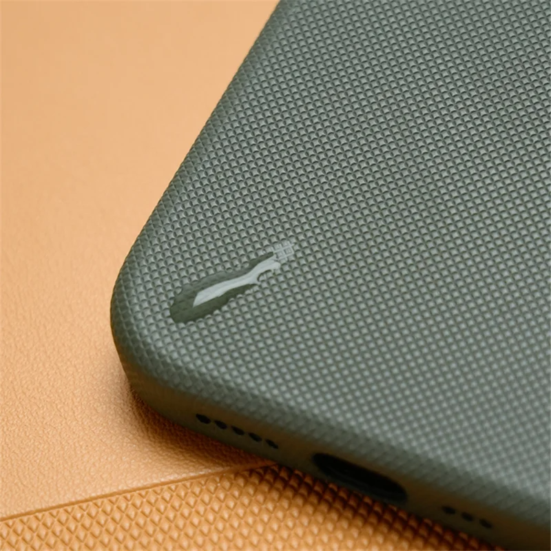 Luxury iPhone MagSafe Leather Case — Trendy Diamond Relief Hard PC Cover with Alloy Lens Protection, Wireless Charging, Shockproof Anti-Fingerprint Design