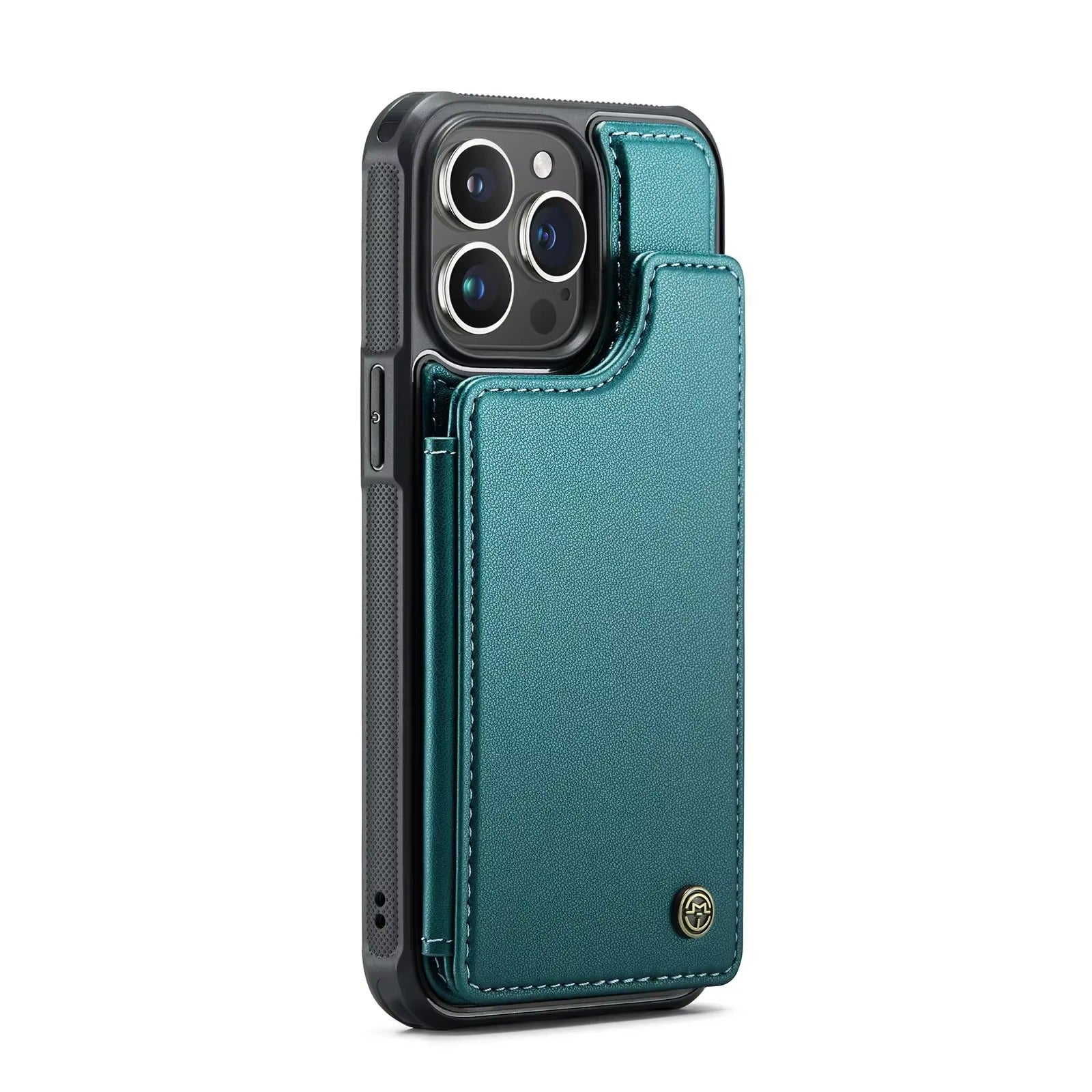 Luxury iPhone Magnetic Flip Wallet Case — PU Leather Cover with Card Holder, Shockproof Anti-Fingerprint Protection, Non-Slip Full Body Design
