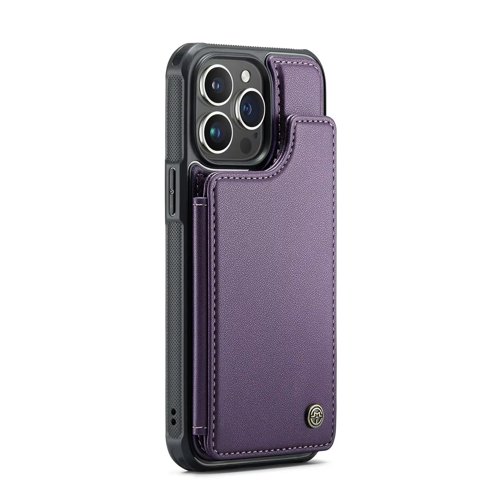 Luxury iPhone Magnetic Flip Wallet Case — PU Leather Cover with Card Holder, Shockproof Anti-Fingerprint Protection, Non-Slip Full Body Design