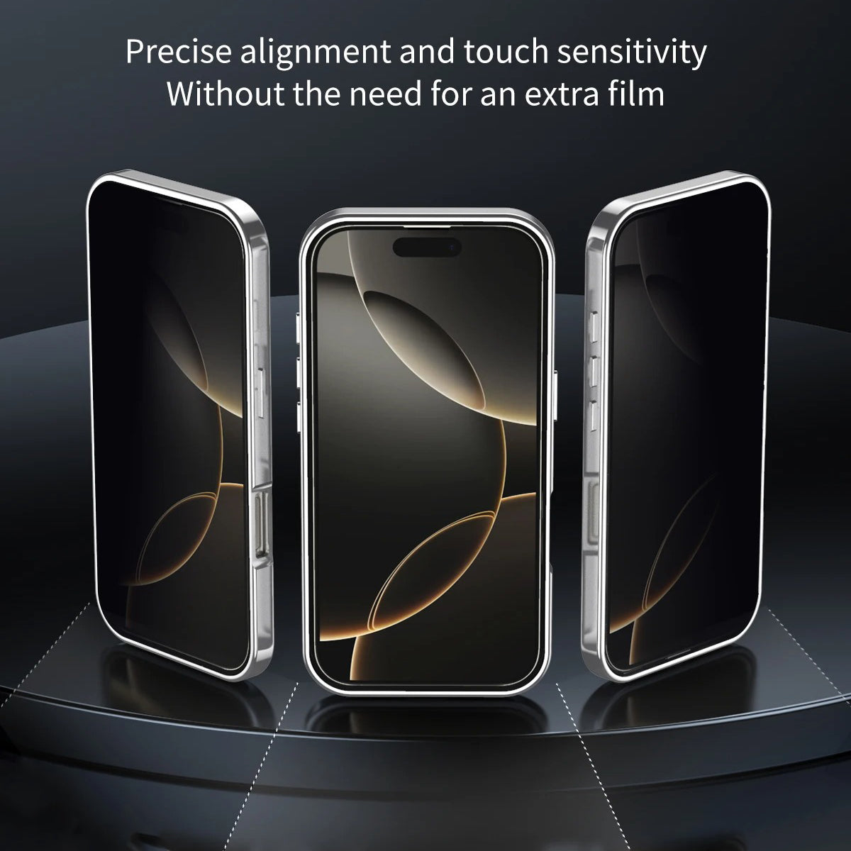 Luxury iPhone Magnetic Metal Frame Case — Double-Sided Anti-Peeping Glass Cover with Bracket Stand, Hard Anti-Drop Shockproof Protection