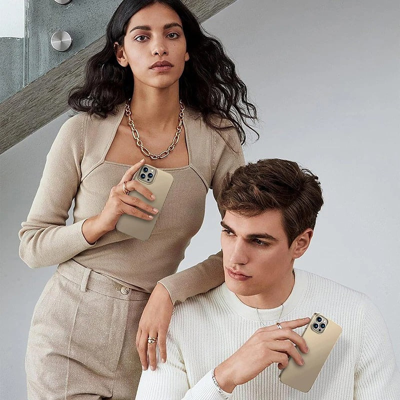 Luxury iPhone Matte Hard PC Case — Ultra-Thin Solid Color Back Cover, Slim Shockproof Design, Anti-Fingerprint Scratch-Resistant Non-Slip Finish