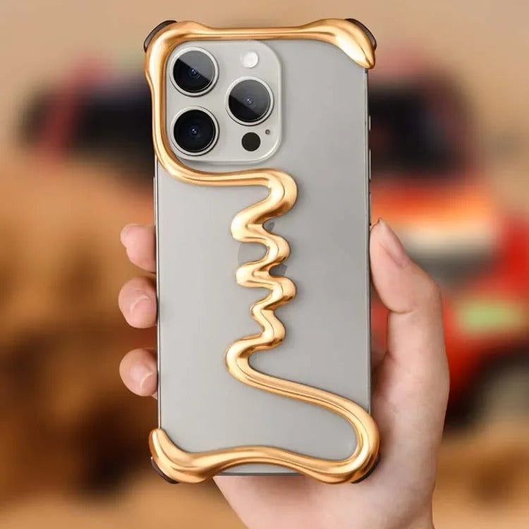 Luxury iPhone Metal Bumper Case — Aluminum Alloy Frameless Heat-Dissipation Frame, Lightweight Shockproof Anti-Slip Protective Cover