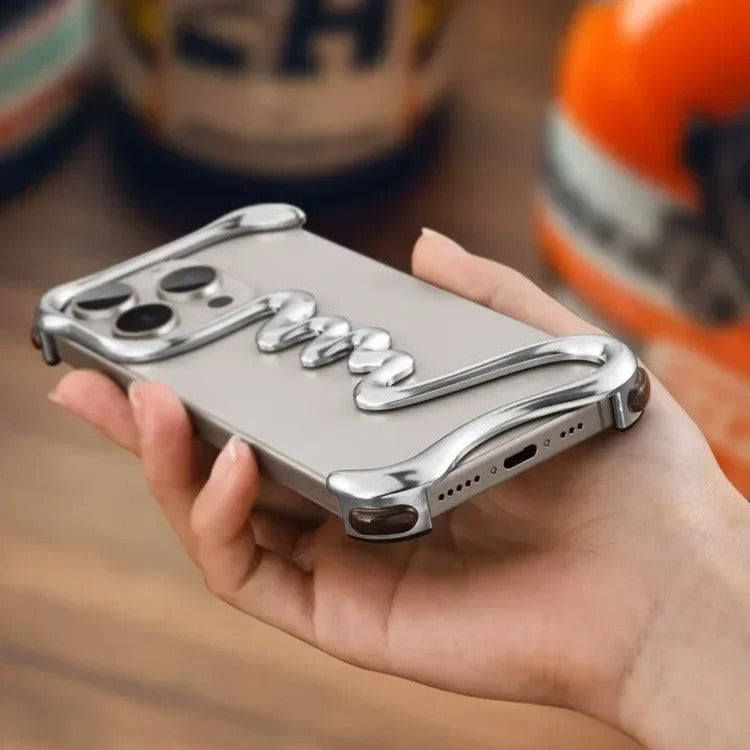 Luxury iPhone Metal Bumper Case — Aluminum Alloy Frameless Heat-Dissipation Frame, Lightweight Shockproof Anti-Slip Protective Cover