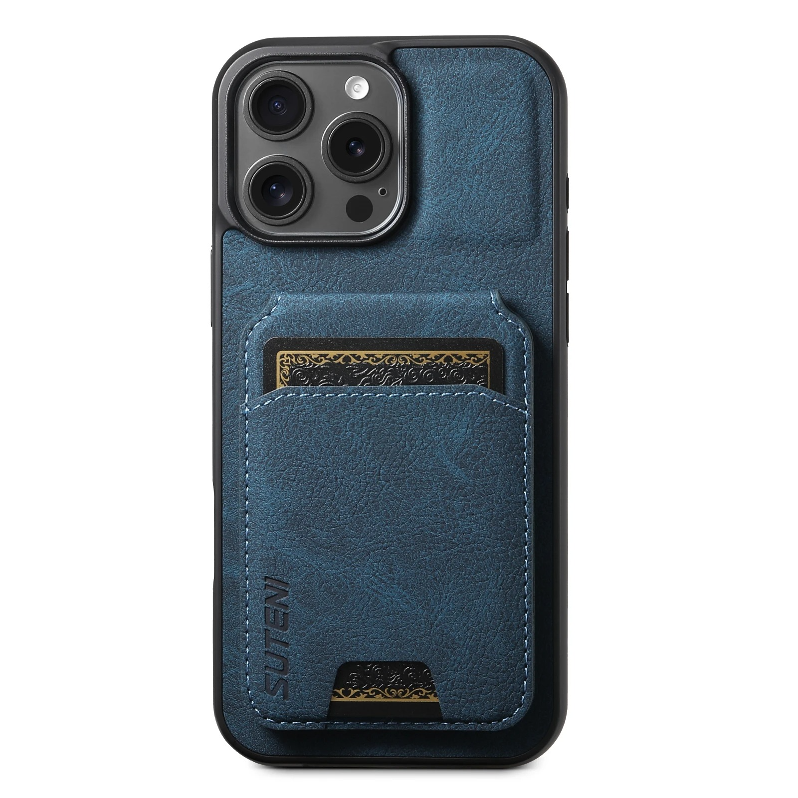 Luxury iPhone PU Leather Wallet Case with Card Holder — Magnetic Stand Cover, Shockproof Protection, Non-Slip Design, Stylish Pocket Phone Cover