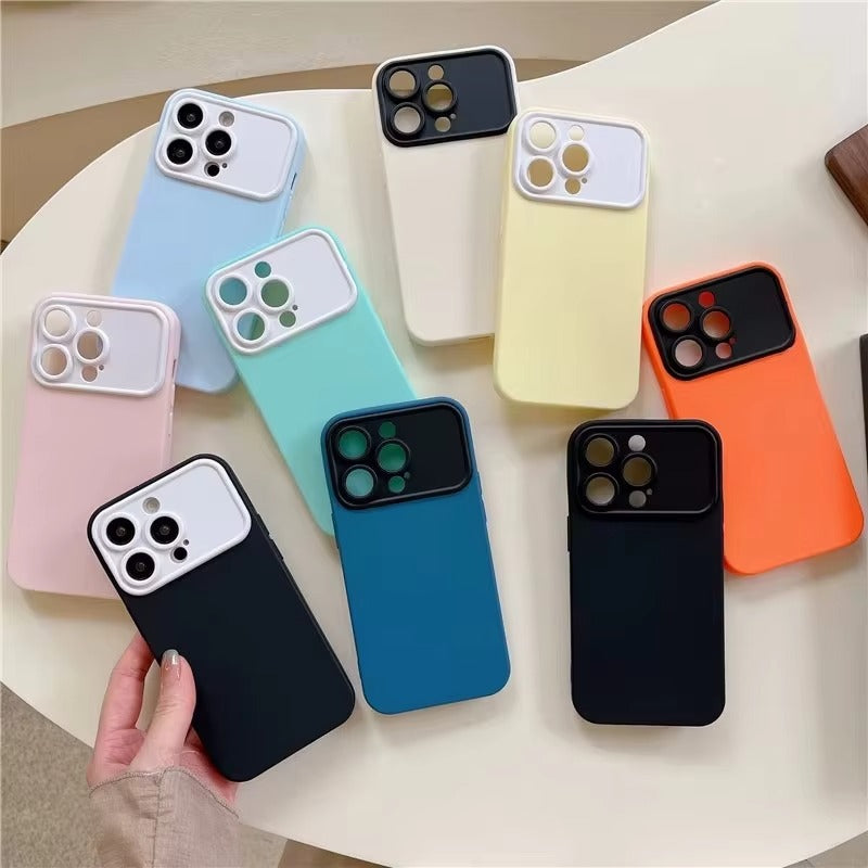 Luxury iPhone Silicone Candy Case — Soft Shockproof Full Coverage Design, Camera Protection, Matte Anti-Fingerprint Scratch-Resistant Non-Slip Finish