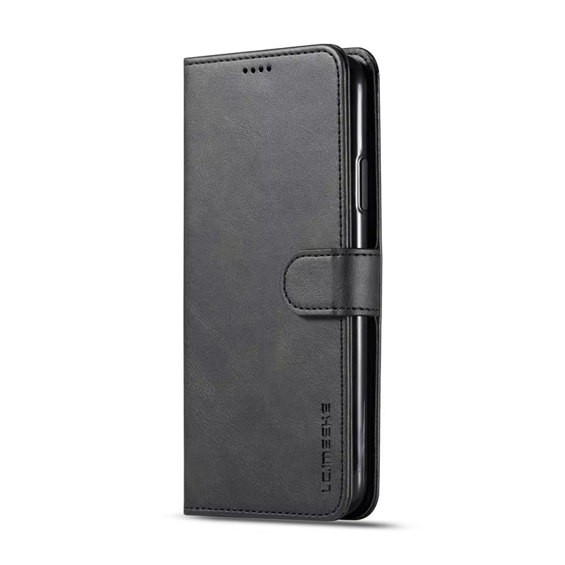 Luxury iPhone Wallet Case PU Leather Folding Cover — Card Holder Slot, Kickstand Function, Full Access to Ports, Shockproof Drop Protection