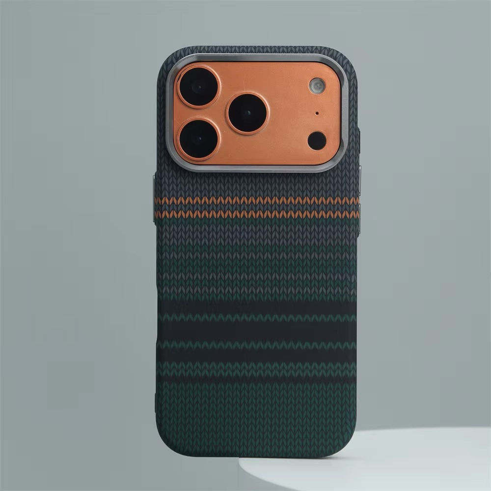Premium Carbon Fiber Texture iPhone Case — Half-Wrapped MagSafe Compatible, Shockproof, Anti-Fingerprint, Anti-Scratch, Lightweight Wireless Charging Cover