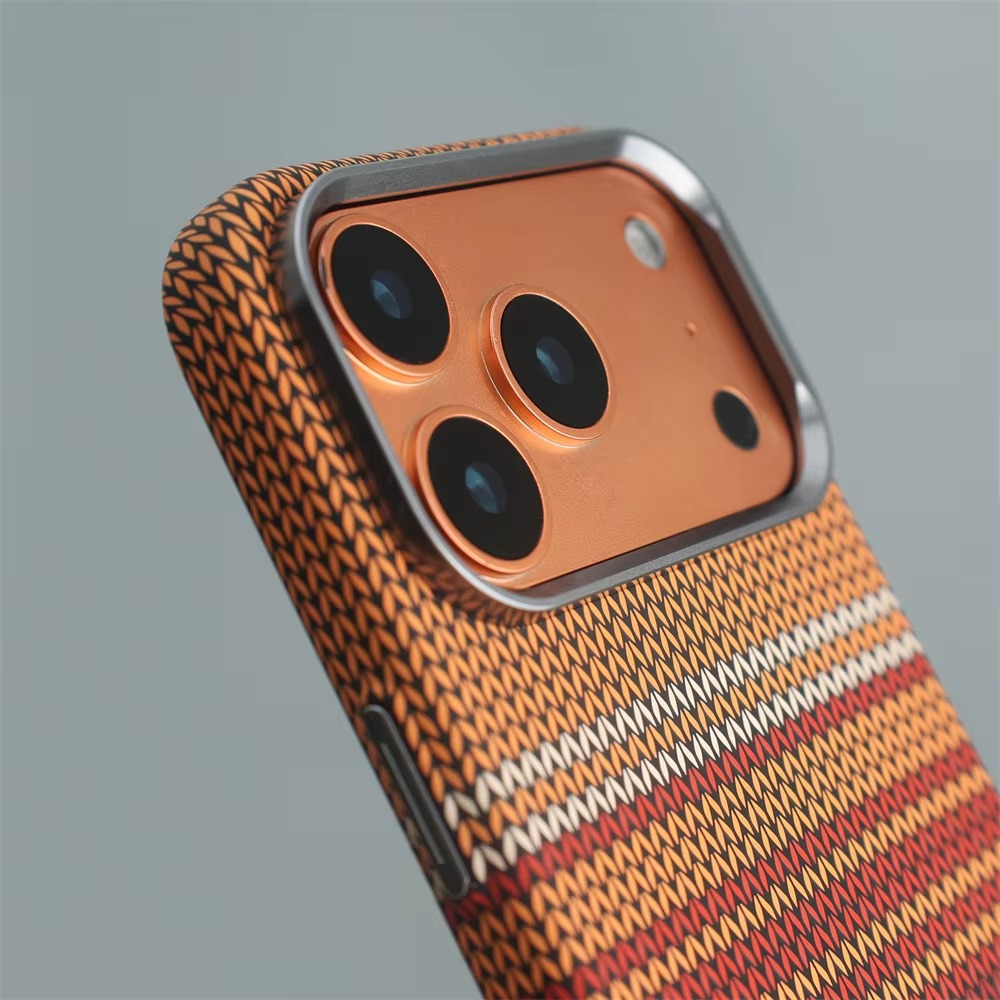 Premium Carbon Fiber Texture iPhone Case — Half-Wrapped MagSafe Compatible, Shockproof, Anti-Fingerprint, Anti-Scratch, Lightweight Wireless Charging Cover