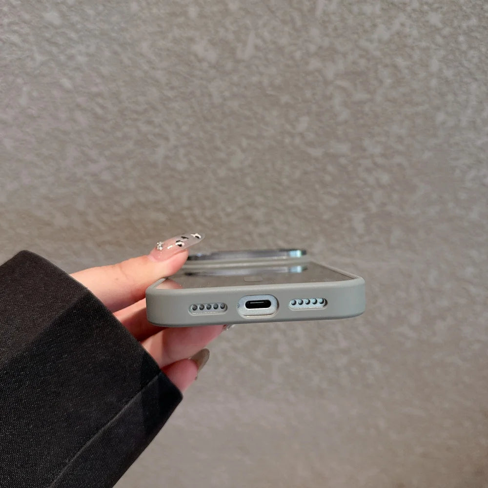Premium Clear Magnetic iPhone Case MagSafe Compatible Shockproof Anti-Fingerprint Cover with Wireless Charging Support and Slim Grip Design