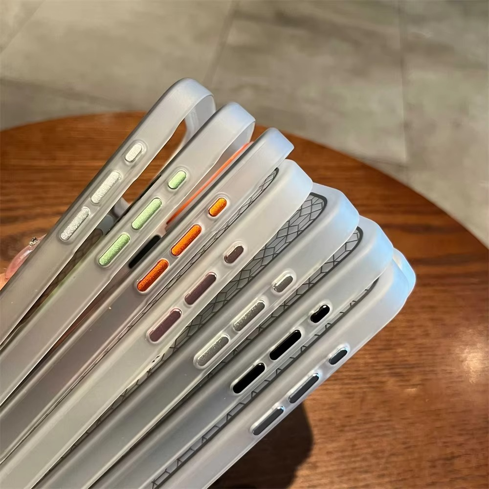 Luxury MagSafe Shockproof iPhone Case — High-Tech Geometric Hard PC Back, Anti-Fingerprint Matte Grip, Wireless Charging Compatible