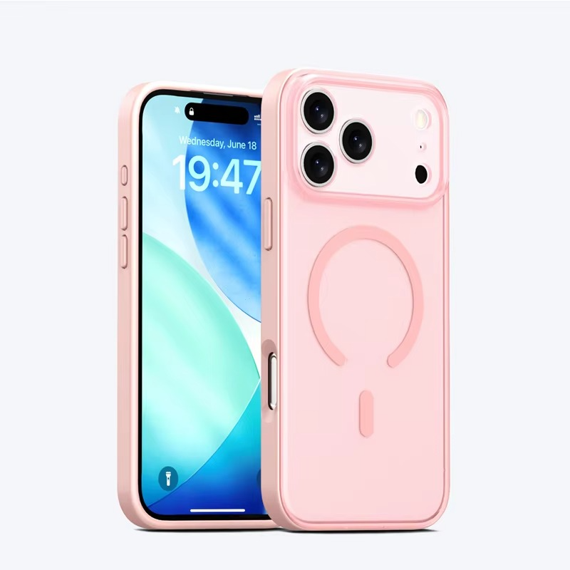 Premium Magnetic iPhone Case — Matte Translucent Skin-Feel Cover with MagSafe Wireless Charging, Shockproof Anti-Fingerprint PC+TPU Design