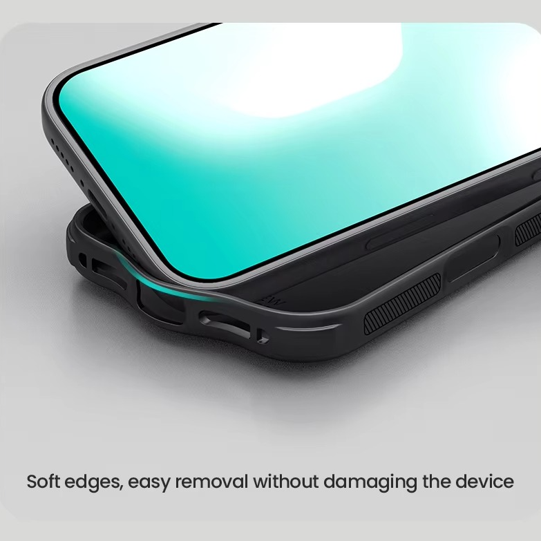 Premium Shockproof iPhone Case — Airbag Drop Protection, Anti-Scratch Frosted PC+TPU Tough Cover with Non-Slip Texture and Raised Edges