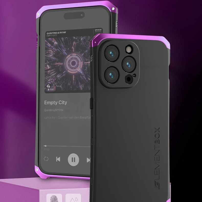 Premium iPhone Aluminum Metal Case — Anti-Collision Frame with Silicone Back Cover, Shockproof Slim Design, Water-Resistant Anti-Fingerprint Protection