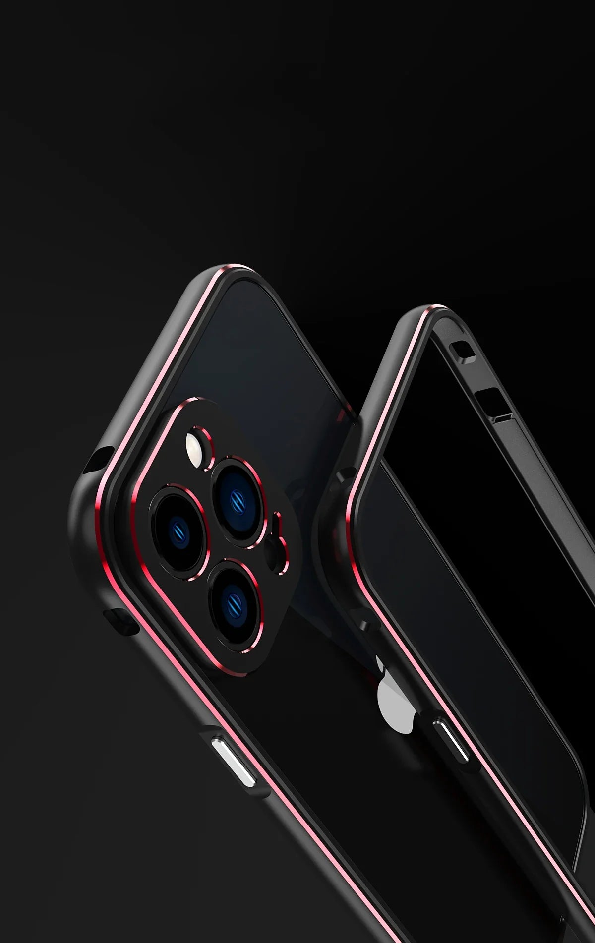 Premium iPhone Bumper Case Aluminum Metal Frame — Slim Protective Cover with Camera Protector, Shockproof Heavy Duty Anti-Scratch Design