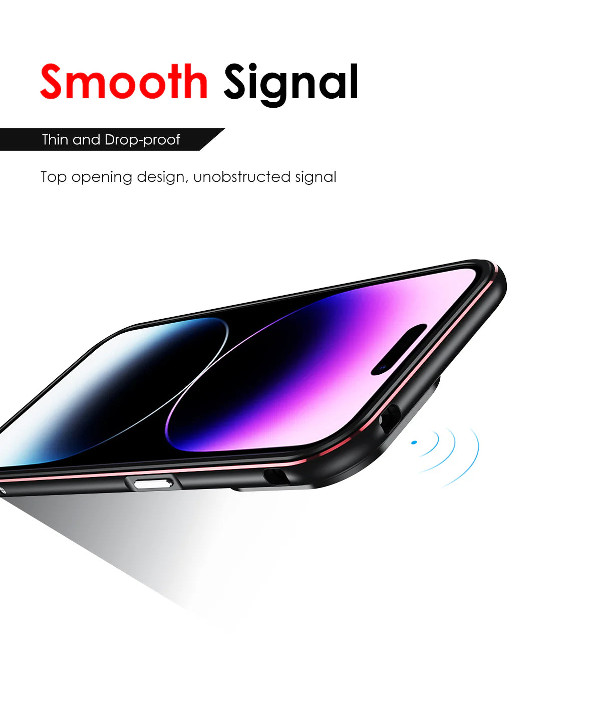 Premium iPhone Bumper Case Aluminum Metal Frame — Slim Protective Cover with Camera Protector, Shockproof Heavy Duty Anti-Scratch Design