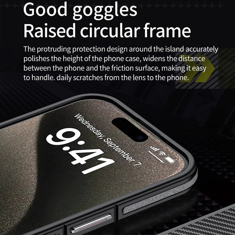 Premium iPhone Case 600D Kevlar Aramid Fiber — MagSafe Magnetic Wireless Charging Compatible Cover, Ultra-Slim Shockproof Anti-Fingerprint Scratch-Resistant Design