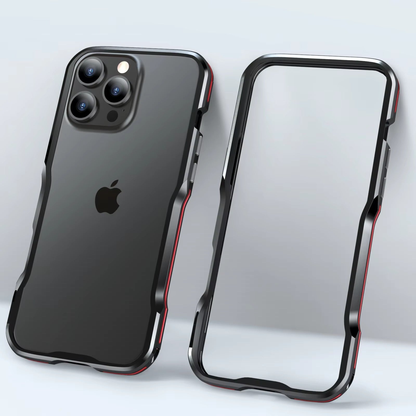 Premium iPhone Case Aluminum Bumper Frame — Metal Lens Protection, Shockproof Durable Phone Shell, Slim Non-Slip Scratch-Resistant Design