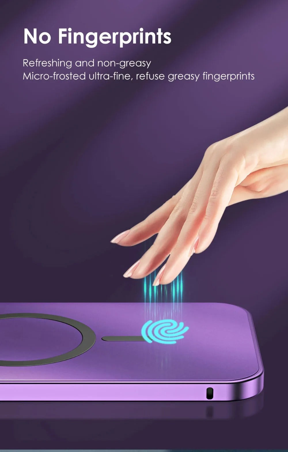 Premium iPhone Case Magnetic Aluminum Metal Frame — PC Backboard Hard Cover, MagSafe Wireless Charging Compatible, Shockproof Matte Anti-Fingerprint Design