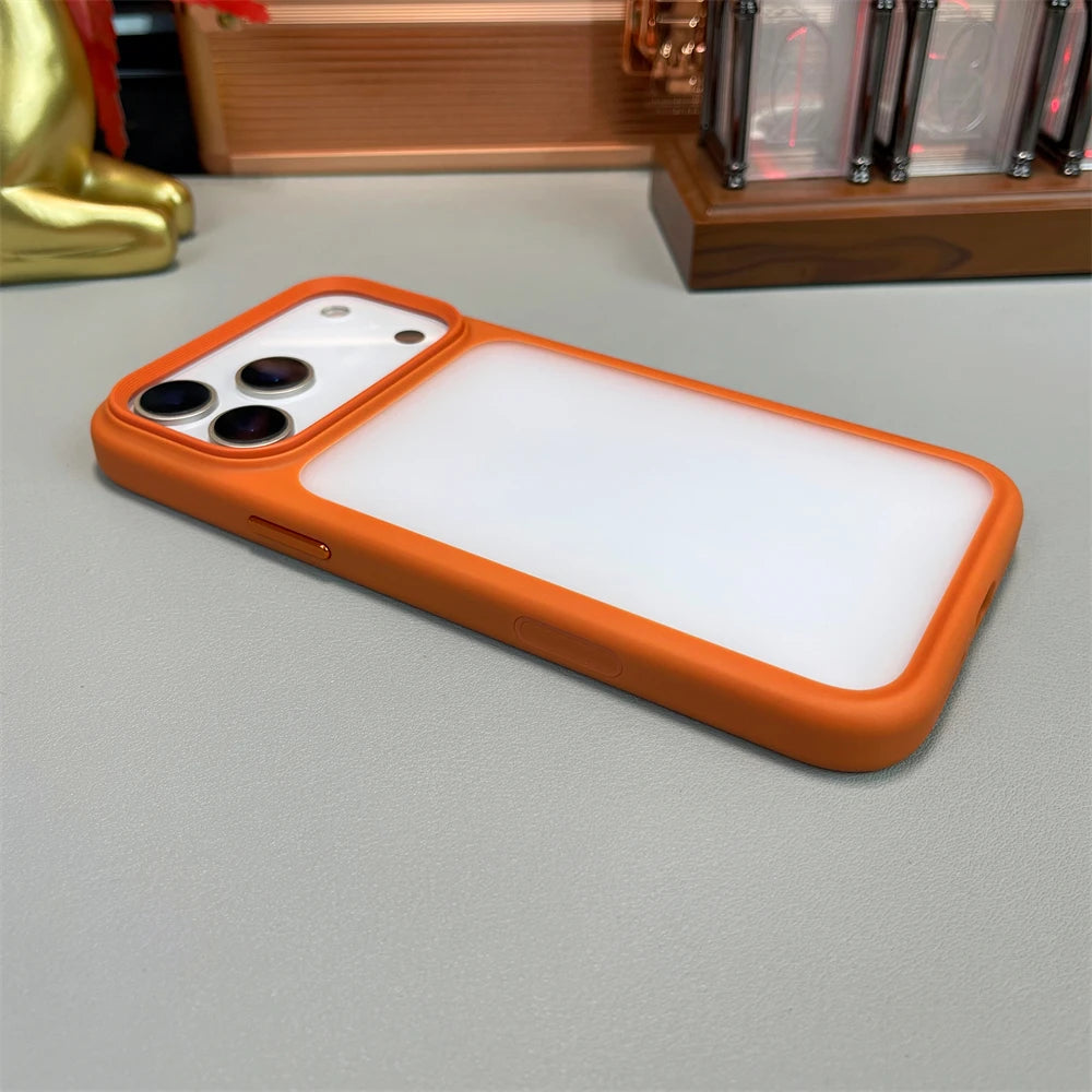 Rugged Magnetic iPhone Case Shockproof Camera Protection — Matte Hybrid Armor Cover with Active Touch Buttons, Anti-Fingerprint Hard Shell