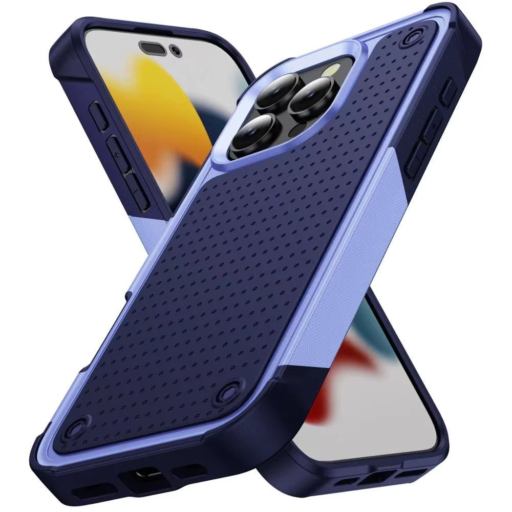 Rugged Shockproof iPhone Case — Military Grade Armor Bumper Cover with Heavy-Duty Protection, Anti-Fingerprint Matte Grip, Scratch & Drop Resistant