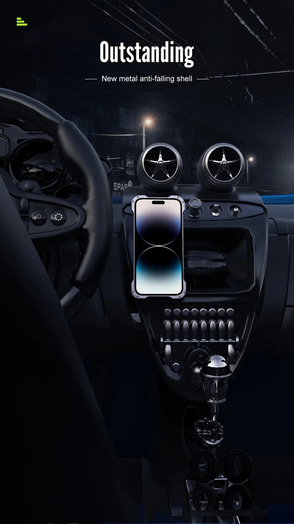 Rugged iPhone Case Carbon Fiber Magnetic Cover — Heavy Duty Metal Frame, MagSafe Wireless Charging Compatible, Shockproof Anti-Scratch Non-Slip Protection