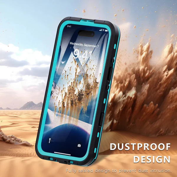 Rugged iPhone Case IP68 Waterproof MagSafe Cover — Full Body Protective Design for Diving and Swimming, Magnetic Shockproof Anti-Fingerprint Scratch-Resistant Finish