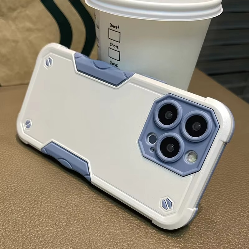 Rugged iPhone Shockproof Armor Case — Hybrid Dual Layer Protective Cover, Heavy Duty Full Body Design, Anti-Fingerprint Scratch-Resistant Finish