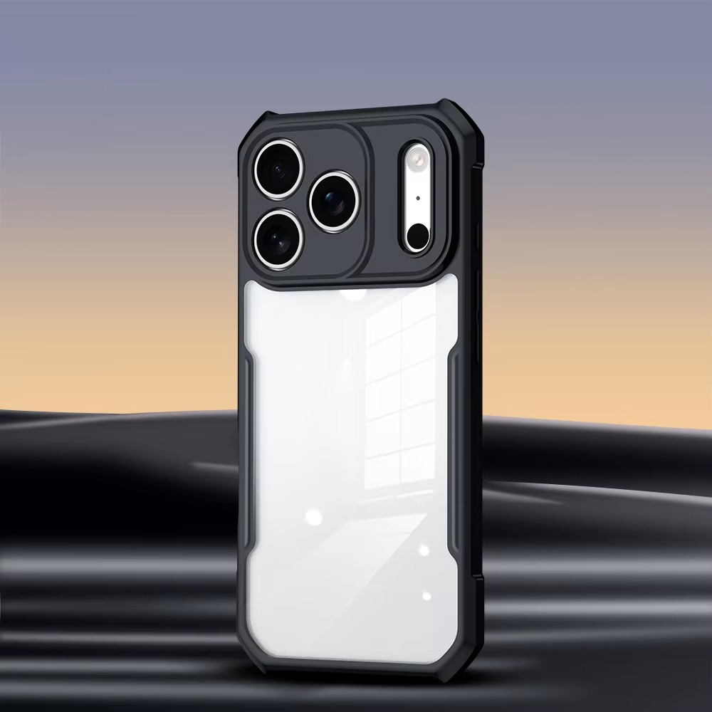 Shockproof Magnetic Clear iPhone Case — Acrylic + TPU Hybrid Back Cover with Anti-Fingerprint Grip and Camera Protection