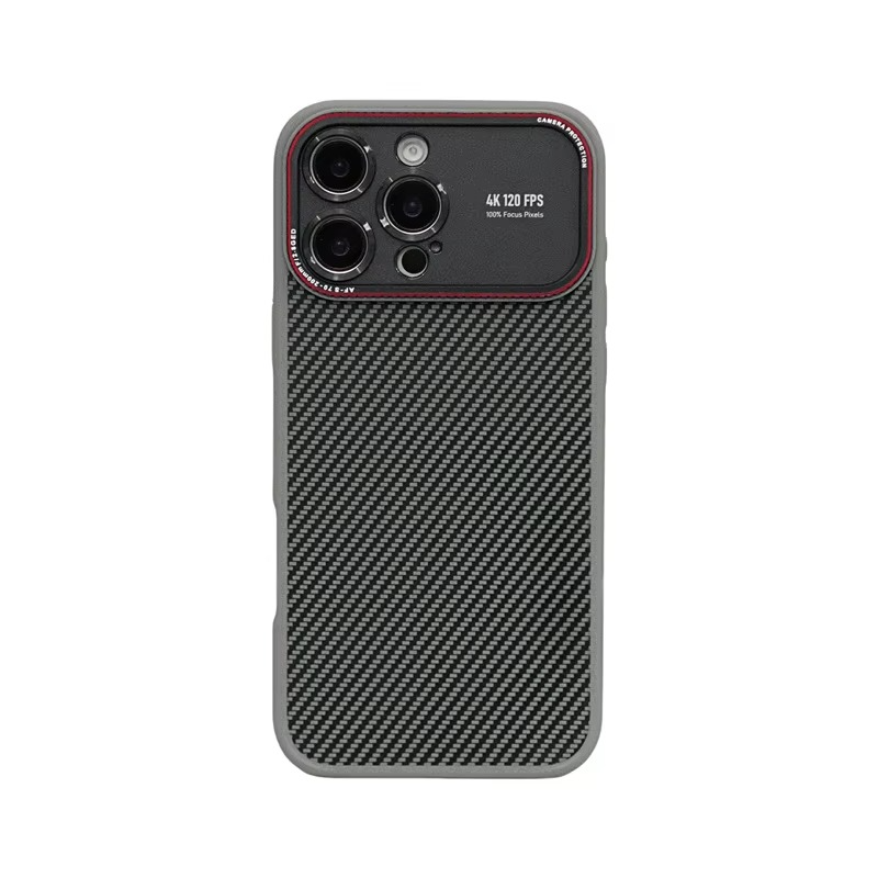 Luxury Magnetic MagSafe iPhone Case Shockproof with Large Window Camera Protection, Carbon Fiber Texture, Anti-Fingerprint Non-Slip Cover